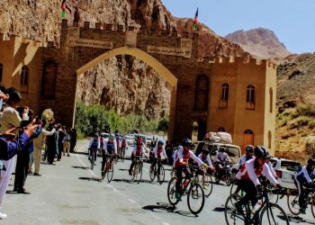 مسابقه انتخابی تیم ملی بایسکل‌رانی بانوان در بامیان برگزار شد