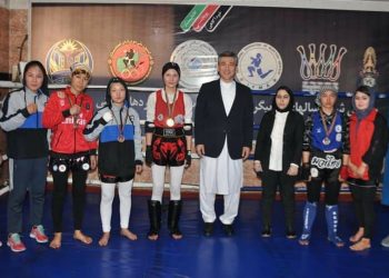 رقابت‌های موی‌تای بانوان در کابل برگزار شد