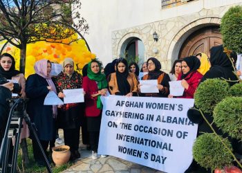 تجلیل ۸‌مارچ، از سوی مهاجرین افغانستانی در کشور آلبانیا