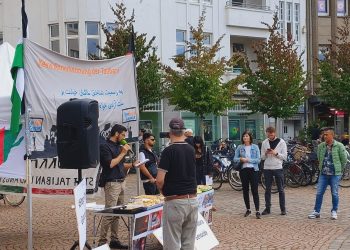 تظاهرات مهاجران افغانستانی در آلمان علیه گروه طالبان